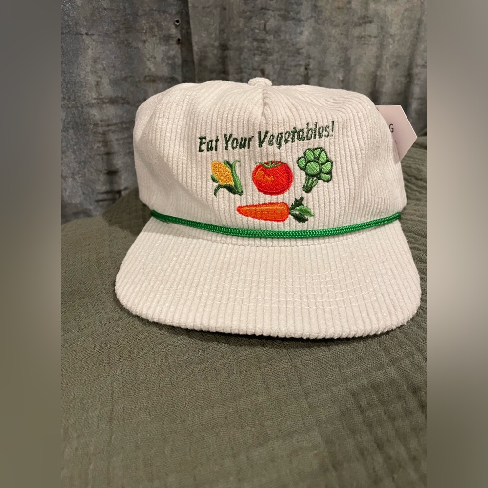 Eat Your Vegetables hat by Snag - Never worn, tags still on